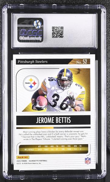 Jerome Bettis FOTL Red 11/17 2025 Silhouette #52 CGC 9-2