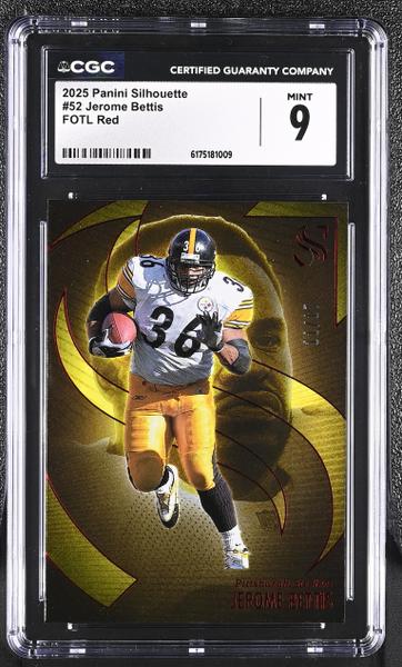 Jerome Bettis FOTL Red 11/17 2025 Silhouette #52 CGC 9-1