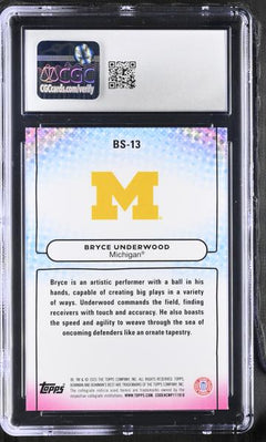 Bryce Underwood 2025 University Best Bowman Showpieces #BS-13 CGC 10-2