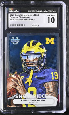 Bryce Underwood 2025 University Best Bowman Showpieces #BS-13 CGC 10-1