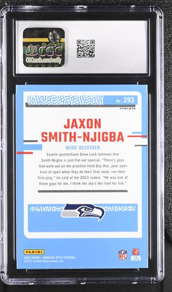 Jaxon Smith-Njigba Stars 2023 Optic #293 CGC 9.5-2