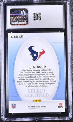 C.J. Stroud 2023 Select Certified Rookies #CRO-CST CGC 10-2