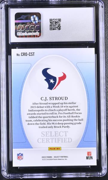 C.J. Stroud 2023 Select Certified Rookies #CRO-CST CGC 10-2