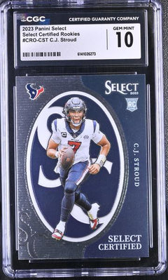 C.J. Stroud 2023 Select Certified Rookies #CRO-CST CGC 10-1