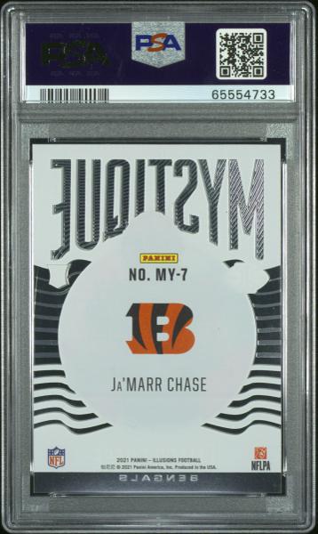 Ja’marr Chase 2021 Panini Illusions Mystique #MY-7 PSA 10-2