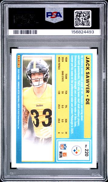 Jack Sawyer 2025 Panini Donruss Optic #220 PSA 10-2