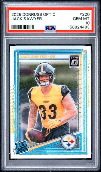 Jack Sawyer 2025 Panini Donruss Optic #220 PSA 10-1