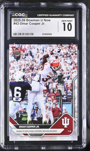 Omar Cooper Jr. 2025-26 Bowman U Now #43 CGC 10