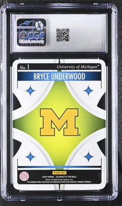 Bryce Underwood 2025 Silhouette Superstars Die-Cut #1 CGC 10-2