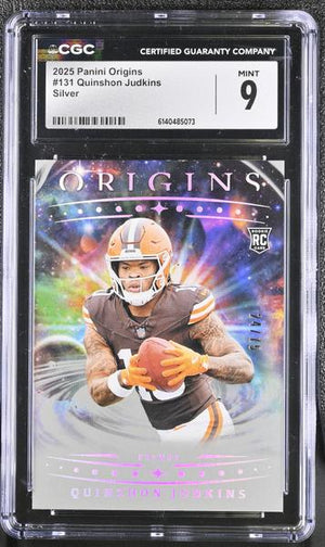 Quinshon Judkins Silver 24/75 2025 Origins #131 CGC 9