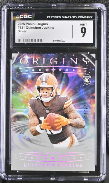 Quinshon Judkins Silver 24/75 2025 Origins #131 CGC 9-1