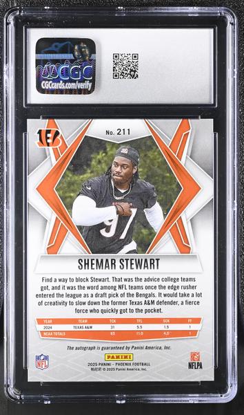 Shemar Stewart Pyramids 2025 Phoenix Autographs #211 CGC 9.5 Auto 10-2