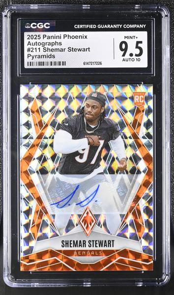 Shemar Stewart Pyramids 2025 Phoenix Autographs #211 CGC 9.5 Auto 10-1