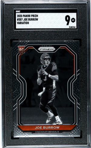 Joe Burrow 2020 Panini Prizm Variation #307 SGC 9