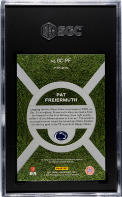 Pat Freiermuth 2021 Panini Prizm Draft Picks On Campus #OC-PF SCC 10-2