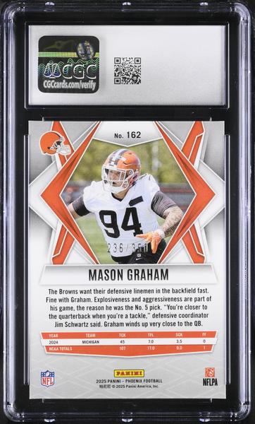 Mason Graham FireBurst 236/350 2025 Phoenix #162 CGC 9.5-2