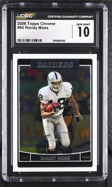 Randy Moss 2006 Topps Chrome #94 CGC 10