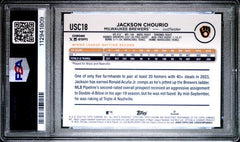 Jackson Chourio 2024 Topps Chrome Update SP #USC18 PSA 9-2