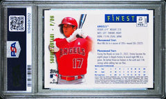 Shohei Ohtani 2023 Topps Finest Flashbacks #57 PSA 10-2
