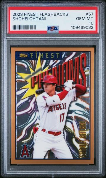 Shohei Ohtani 2023 Topps Finest Flashbacks #57 PSA 10-1