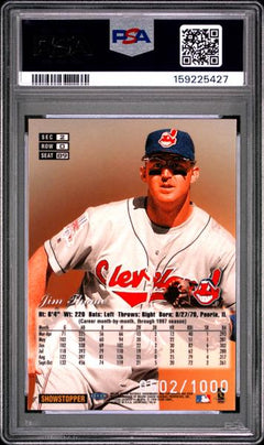 Jim Thome 1998 Flair Showcase Row 0 #89 PSA 8-2