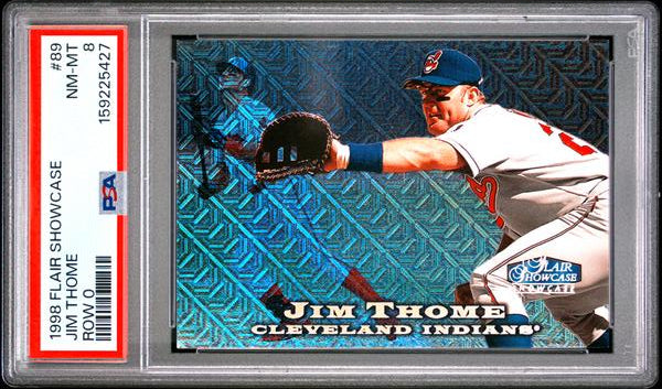 Jim Thome 1998 Flair Showcase Row 0 #89 PSA 8