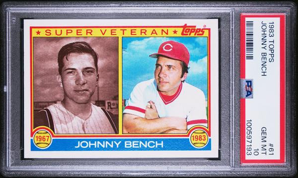 Johnny Bench 1983 Topps #61 PSA 10-1