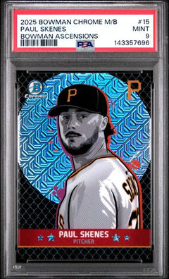 Paul Skenes 2025 Bowman Chrome Mega Box Bowman Ascensions #15 PSA 9-1