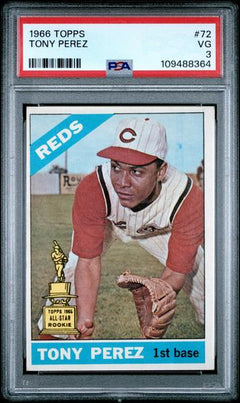 Tony Perez 1966 Topps #72 PSA 3-1