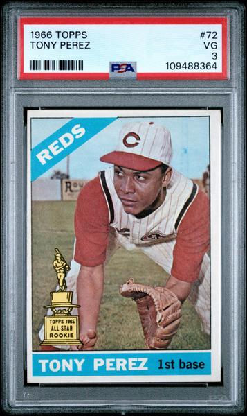 Tony Perez 1966 Topps #72 PSA 3