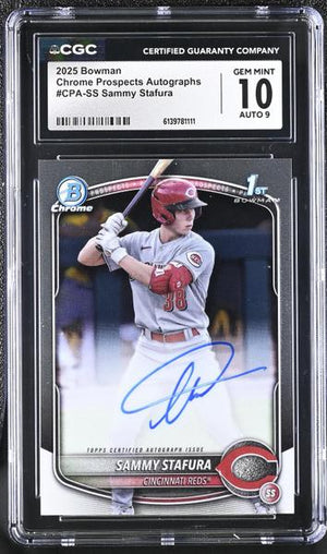 Sammy Stafura Chrome Prospects Autographs #CPA-SS CGC 10