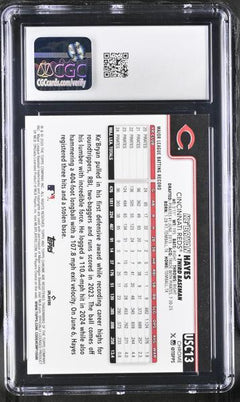 Ke'Bryan Hayes Gold Geometric Refractor 2025 Chrome Update 26/50 #USC13 CGC 10-2