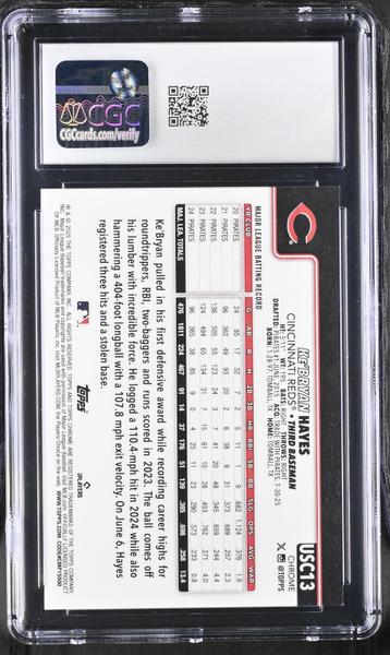 Ke'Bryan Hayes Gold Geometric Refractor 2025 Chrome Update 26/50 #USC13 CGC 10-2