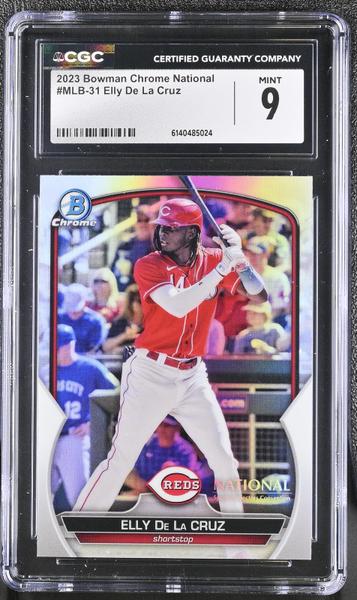 Elly De La Cruz 2023 Chrome National #MLB-31 CGC 9-1