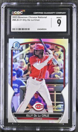 Elly De La Cruz 2023 Chrome National #MLB-31 CGC 9