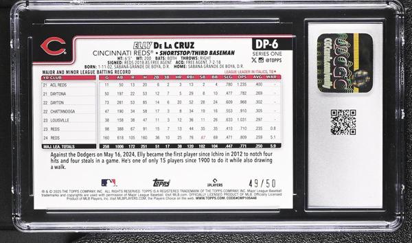 Elly De La Cruz Mega Box Celebration Gold 49/50 #DP-6 CGC 9.5-2