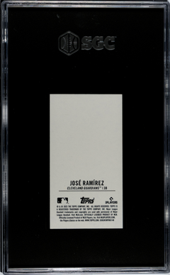 Jose Ramirez 2023 Topps Rip Mini Blank Back 1/1 SGC 9-2