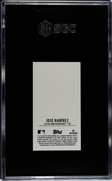 Jose Ramirez 2023 Topps Rip Mini Blank Back 1/1 SGC 9-2
