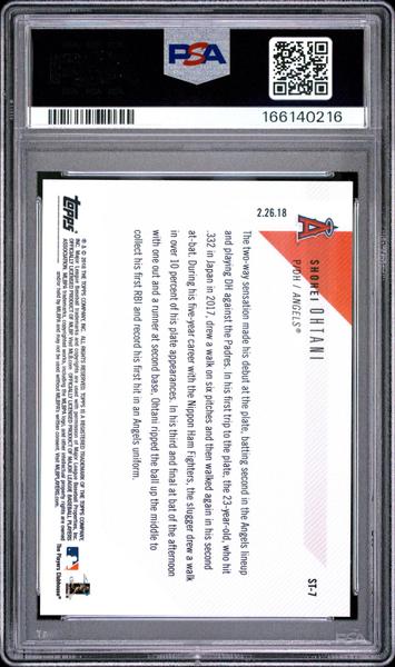 Shohei Ohtani 2018 Topps Now Spring Training #ST-7 PSA 9-2