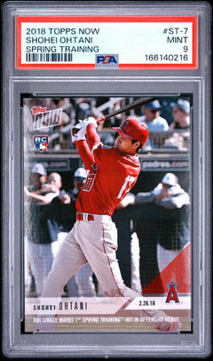 Shohei Ohtani 2018 Topps Now Spring Training #ST-7 PSA 9-1