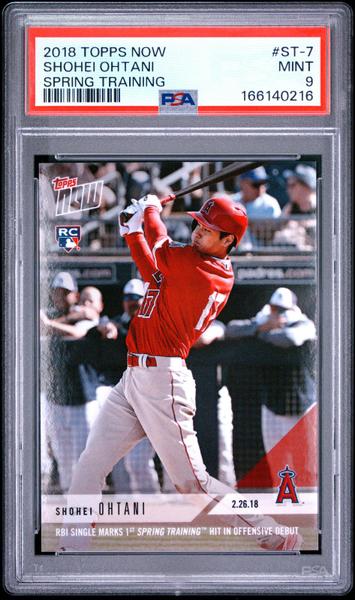 Shohei Ohtani 2018 Topps Now Spring Training #ST-7 PSA 9-1