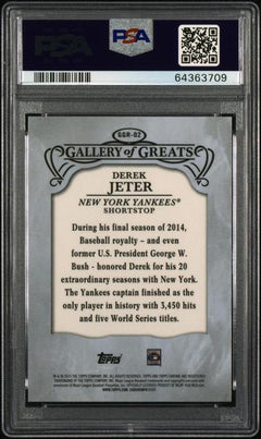 Derek Jeter 2015 Topps Chrome Gallery Of Greats #GGR2 PSA 10-2