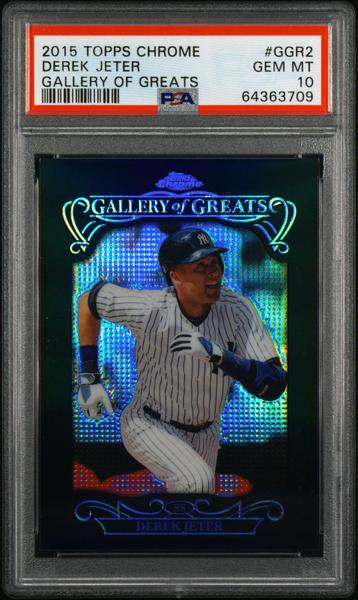 Derek Jeter 2015 Topps Chrome Gallery Of Greats #GGR2 PSA 10-1