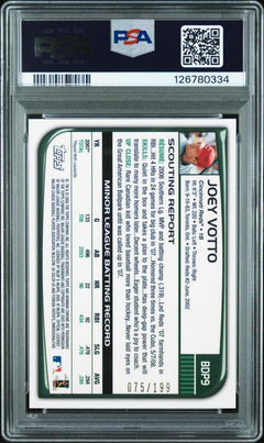 Joey Votto 2008 Bowman Chrome Draft Xfractor 75/199 #BDP9 PSA 10-2