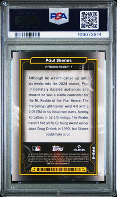 Paul Skenes 2024 Topps Cosmic Chrome Planetary Pursuit #6 PSA 10-2