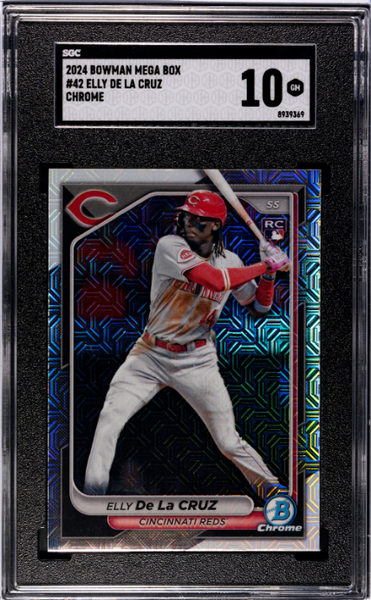 Elly De La Cruz 2024 Bowman Chrome Mega Box #42 SGC 10-1
