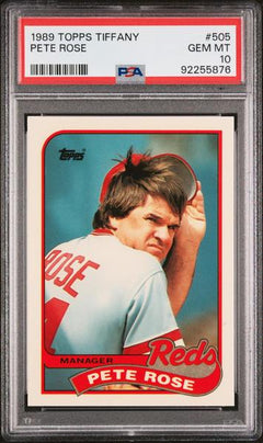 Pete Rose 1989 Topps Tiffany #505 PSA 10-1