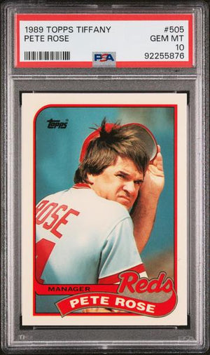 Pete Rose 1989 Topps Tiffany #505 PSA 10