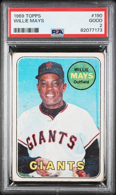Willie Mays 1969 Topps #190 PSA 2-1