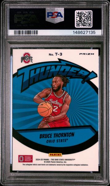 Bruce Thornton 2024 Panini The Ohio State University NIL Thunder #T-3 PSA 9-2